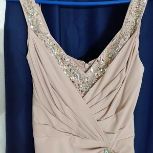 Nude sequence dress